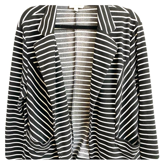 Striped Plus Size Blazer - Picture 1 of 2